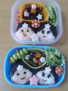 彦星☆織姫　七夕おにぎり弁当