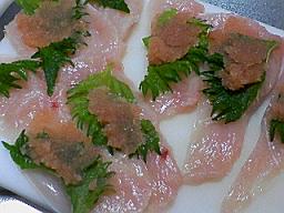 鶏肉の明太子焼き♪