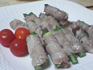 豚肉の巻き巻き蒸し 豚肉の巻き巻き蒸し