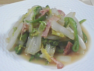 白菜の味噌炒め