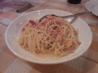 タヴェルナ　芝エビのペペロンチーノ