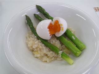 森下農園のプレミアムアスパラのリゾット 森下農園のプレミアムアスパラのリゾット