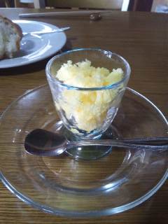 ビストロルポゼ お口直しのシャーベット ビストロルポゼ お口直しのシャーベット