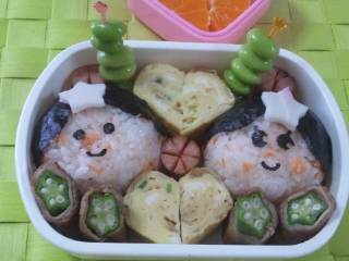 彦星☆織姫 七夕おにぎり弁当 彦星☆織姫 七夕おにぎり弁当