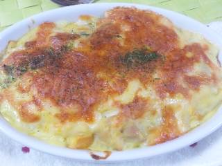 ミニかぼちゃの米粉グラタン ミニかぼちゃの米粉グラタン