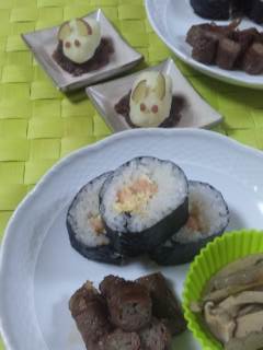 お月見ごはん お月見ごはん