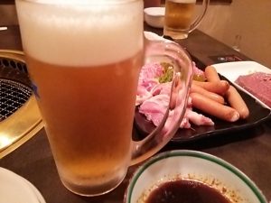 働いたあとはビールがうまい♪