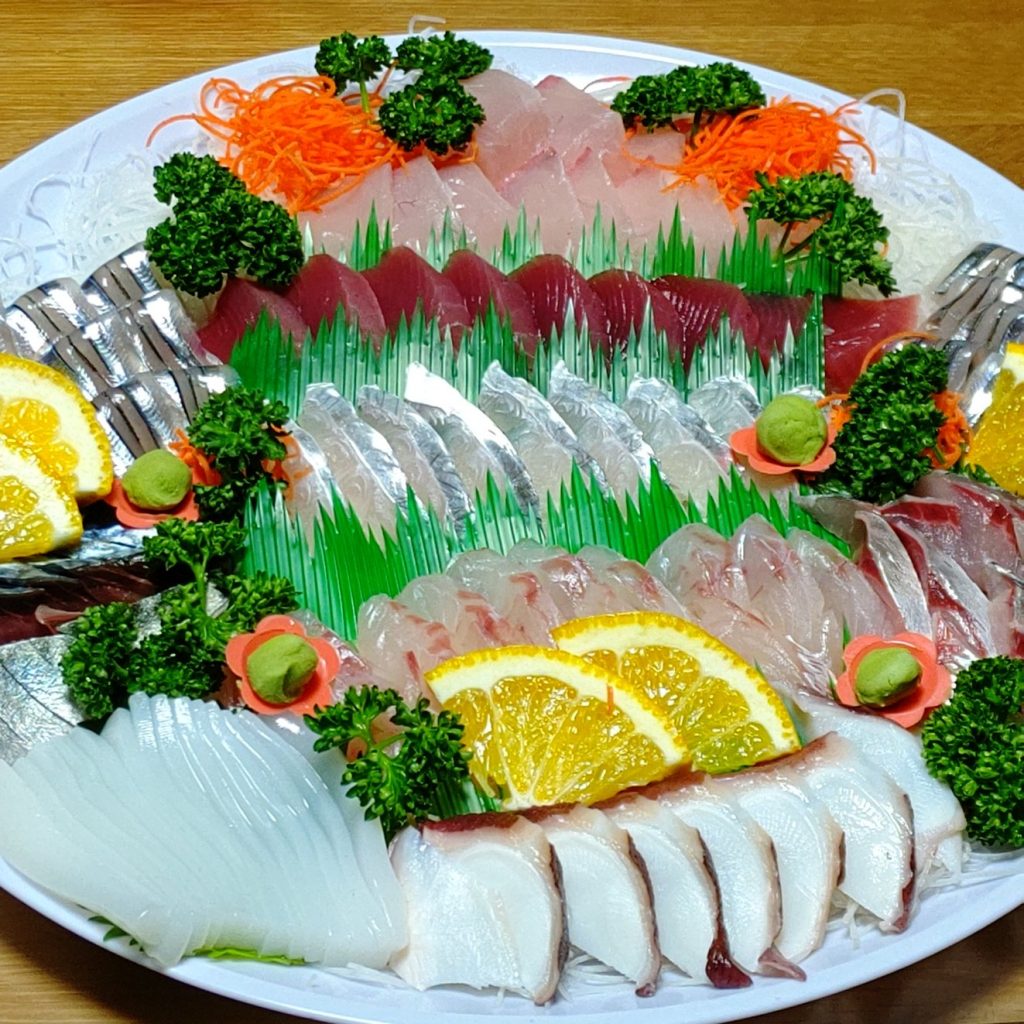 濱田水産さんの刺身盛り