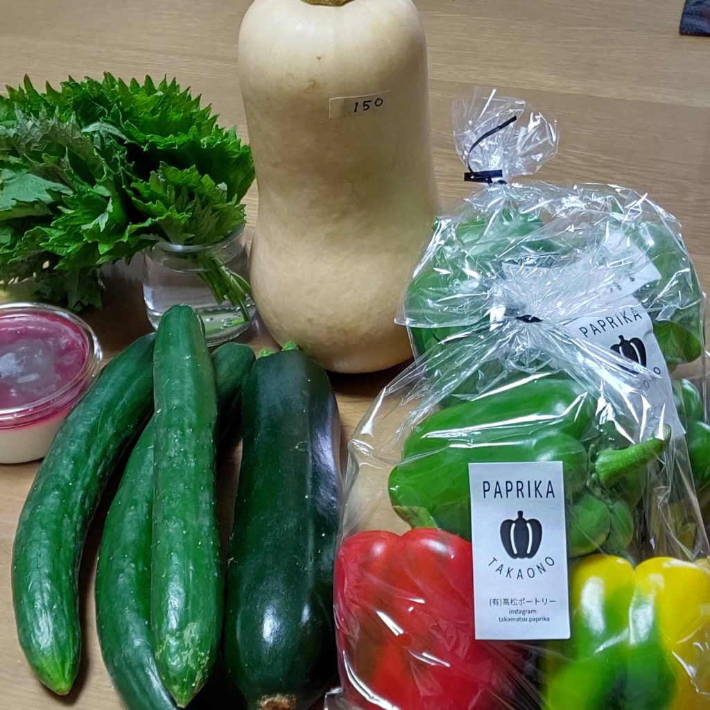 クリーニング屋さんで朝市