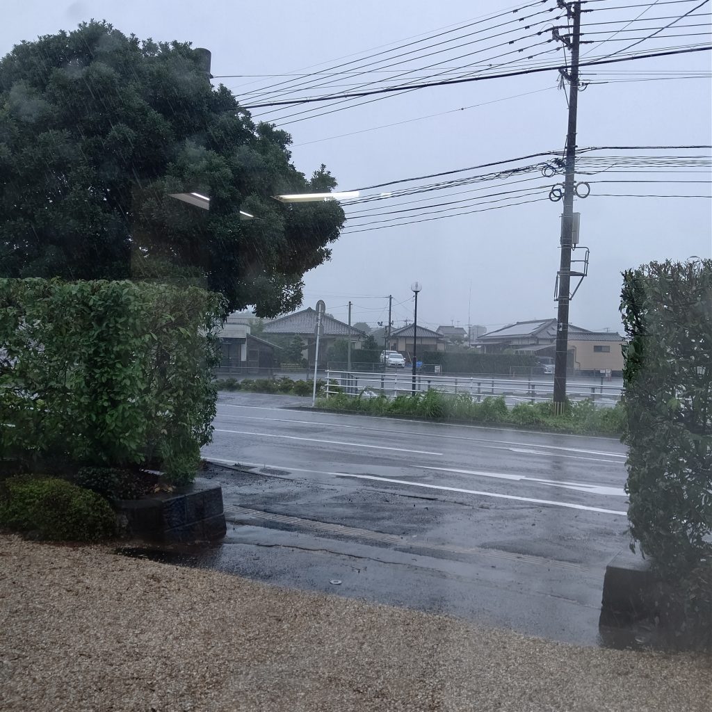 大雨です