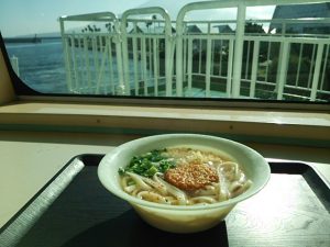 桜島フェリーのうどん