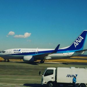 飛行機みたいな雲と飛行機