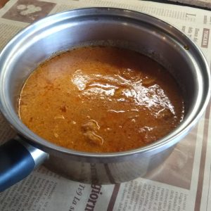 お鍋でカレーを・・・