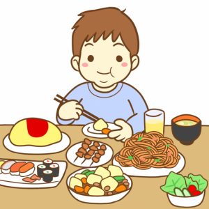 よく食べます